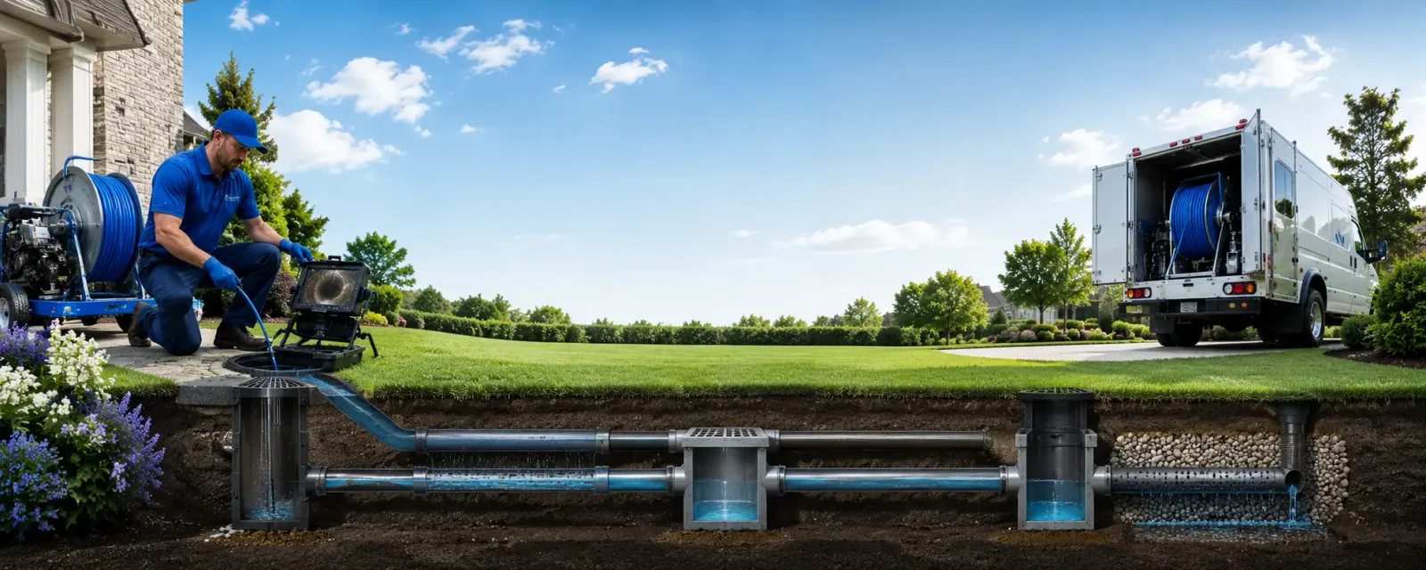 Outdoor drain cleaning information for Huddleston, VA